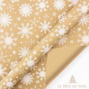 Papier cadeau de Noël flocon