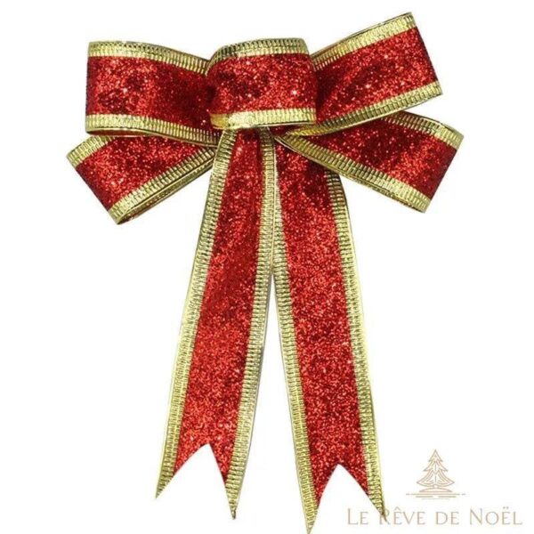 ruban large pour sapin de Noël en décoration
