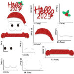 Autocollant porte Noël