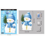 autocollants bonhomme de neige