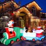 Train du Père Noël gonflable