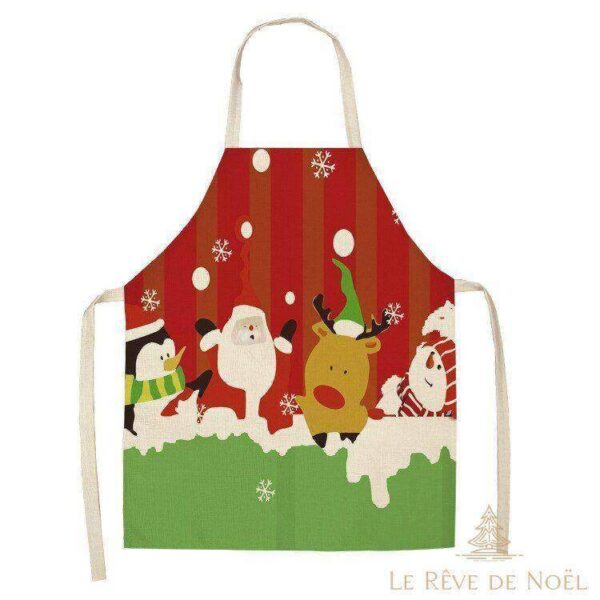 tablier de Noël enfant festif