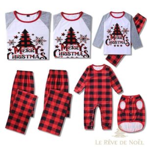Pyjamas de Noël famille : Sapin