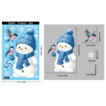 design bonhomme de neige pour enfants