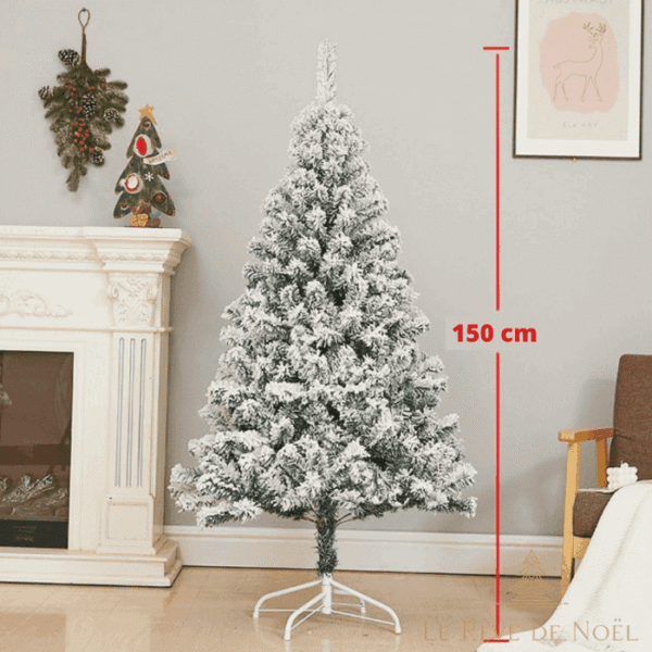 sapin de Noël artificiel blanc immaculé