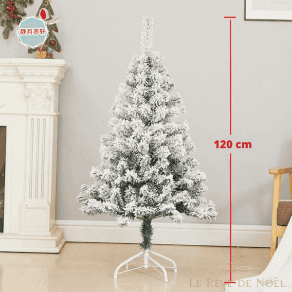 sapin de Noël artificiel blanc élégant