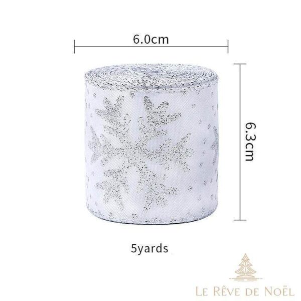 ruban blanc Noël élégant