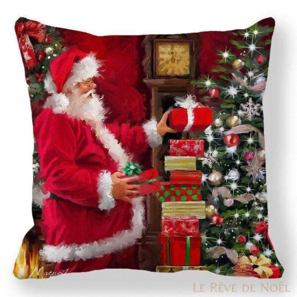 housse de coussin de Noël Père Noël