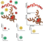 Décoration porte de Noël
