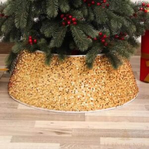 Pied de sapin doré élégant