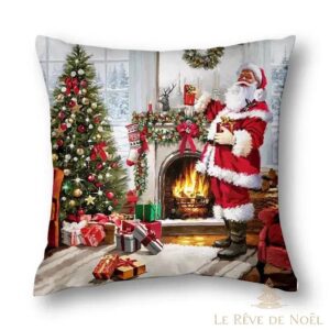 housse de coussin 45 x 45 motifs noellumineux