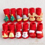 chaussettes de Noël Bébé festives