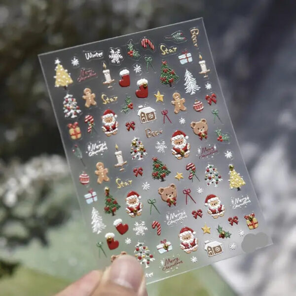 stickers noël ongles