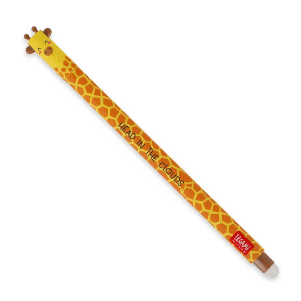 stylo encre effaçable girafe noir