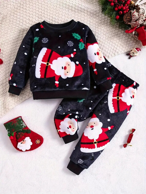 combinaison en flanelle noir