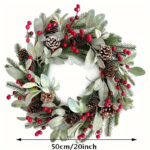 Couronne moderne festive de Noël