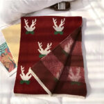 Idée cadeau l'Écharpe Rouge Bordeaux Pour Noel