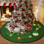 décoration sapin avec cache pied