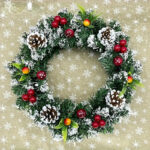 couronne de Noël charmante artificielle