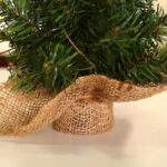 Sapin élégant en toile de jute