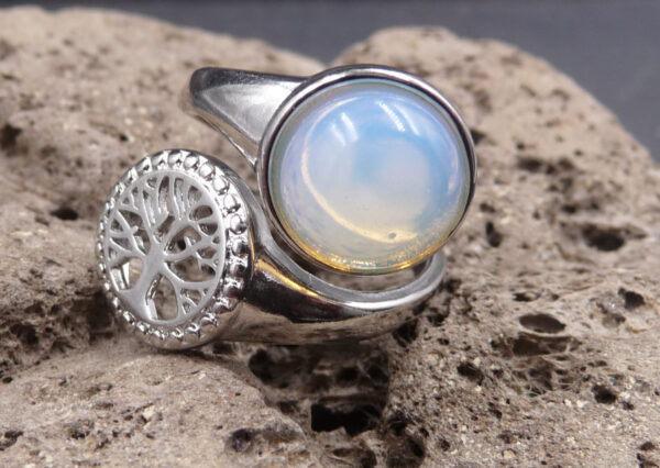 bague de protection arbre de vie en opale