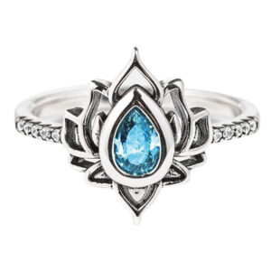 bague epanouissement fleur de lotus