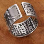 Bague en argent 925 bouddhiste