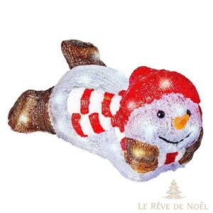 bonhomme de neige acrylique décoration Noël