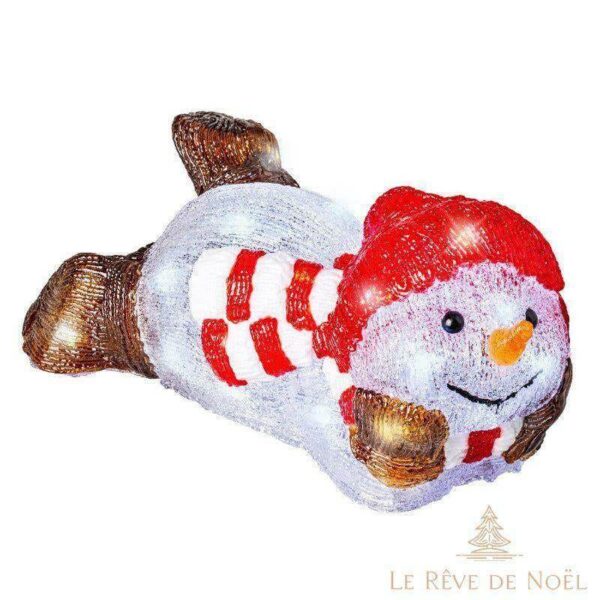 bonhomme de neige acrylique décoration Noël