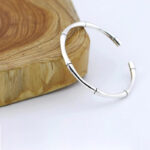 jonc BAMBOO style bambou argent 925