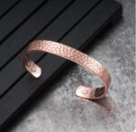 bracelet aimant cuivre martelé