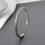bracelet jonc en argent 925 sterling Tara