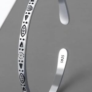 bracelet jonc ajustable en acier inoxydable