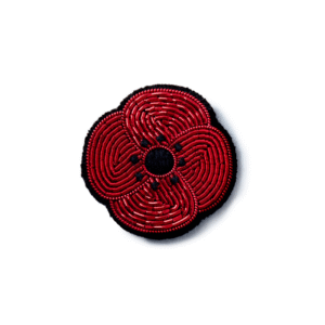 broche brodée mini coquelicot noellumineux
