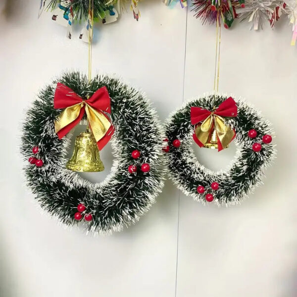 couronne de noel classique bordure
