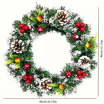 décoration de Noël couronne artificielle