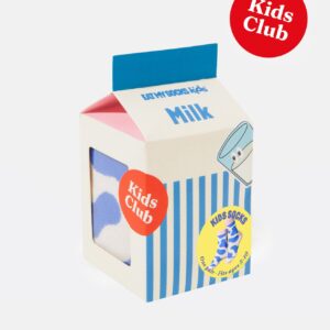 chaussettes enfant brique de lait noellumineux