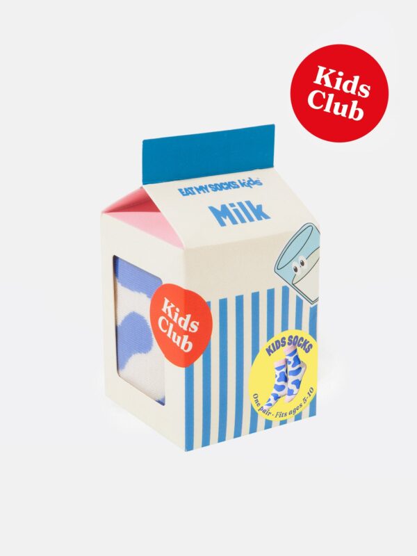chaussettes enfant brique de lait noellumineux