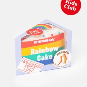 chaussettes enfant rainbow cake noellumineux