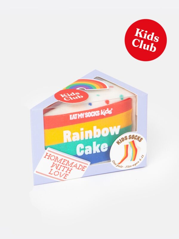 chaussettes enfant rainbow cake noellumineux