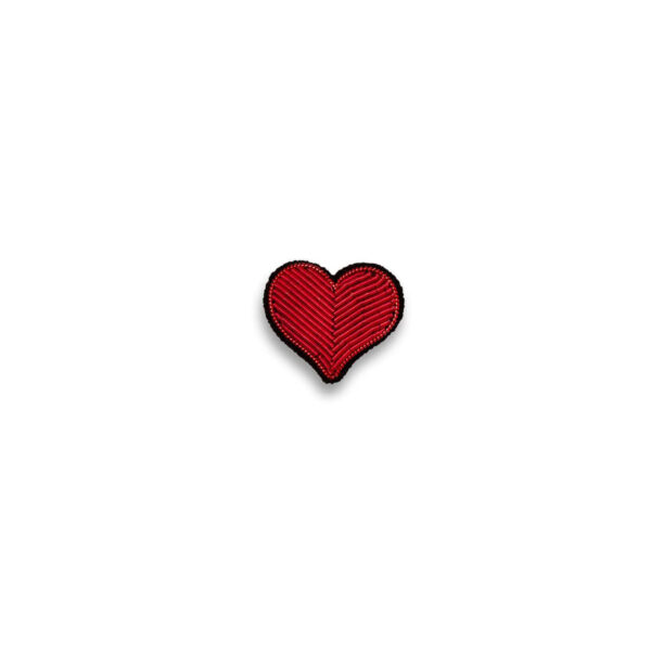 broche brodée coeur noellumineux