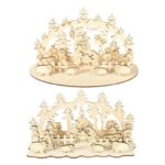 Crèche de Noël en bois