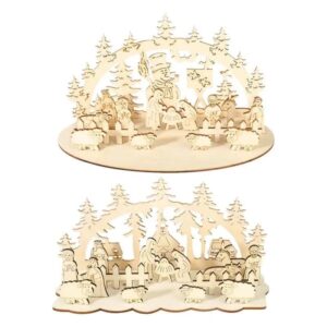 Crèche de Noël en bois