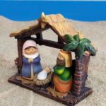 Crèche de Noël en détail