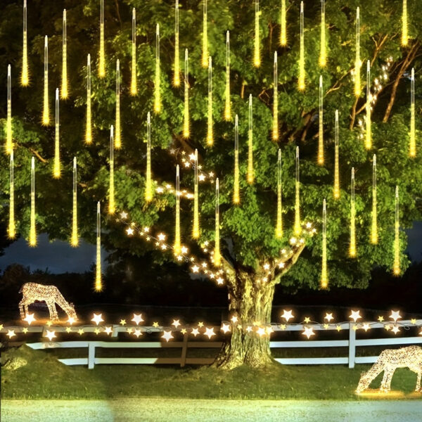 guirlande lumineuse pluie de noellumineux extérieur