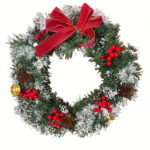 couronne festive Noël artificielle