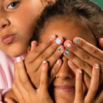 stickers ongles enfant festifs