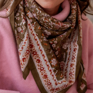 foulard block-print kiala biscuit