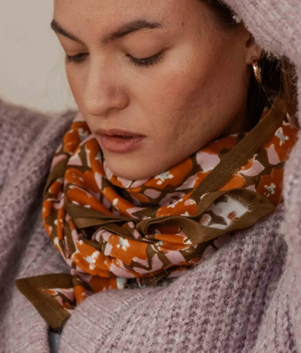 foulard block-print noellumineux