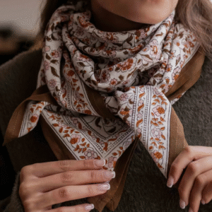foulard artisanal indien